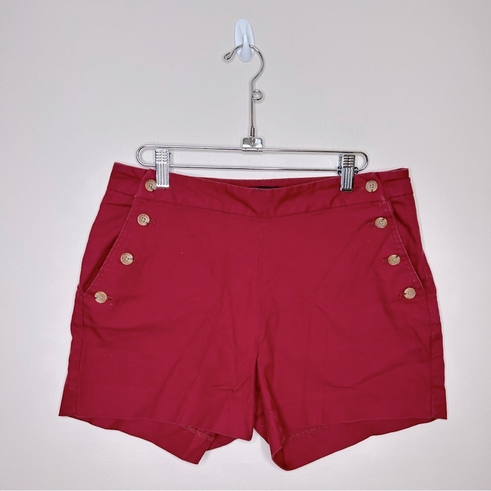 Banana Republic High Waist Sailor Shorts Red Size 4
